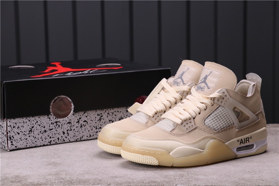 OFF-WHITE x Air Jordan 4 SP WMNS Shoes - Click Image to Close